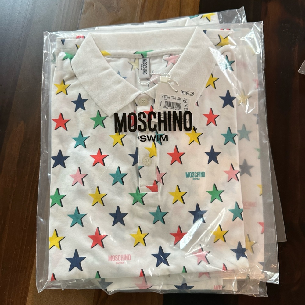 Moschino Multi-Colored Star Polo